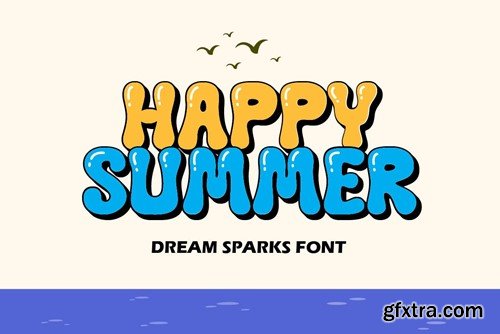 Dream Sparks - Bubble Display Font EVA9PZ4