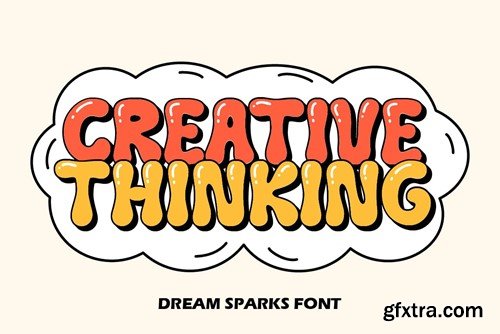 Dream Sparks - Bubble Display Font EVA9PZ4