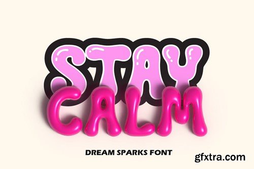 Dream Sparks - Bubble Display Font EVA9PZ4