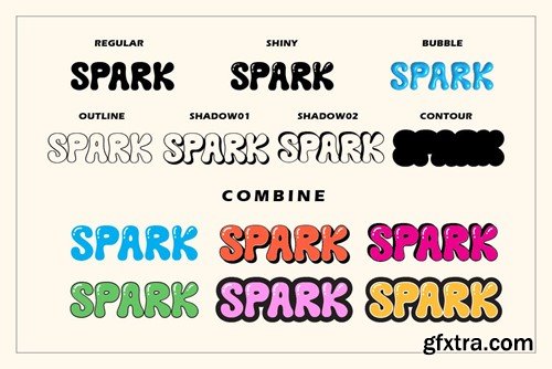 Dream Sparks - Bubble Display Font EVA9PZ4