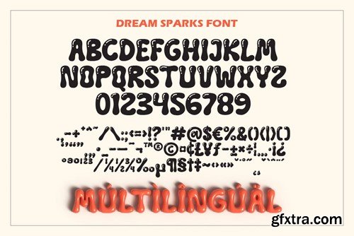 Dream Sparks - Bubble Display Font EVA9PZ4