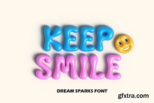 Dream Sparks - Bubble Display Font EVA9PZ4