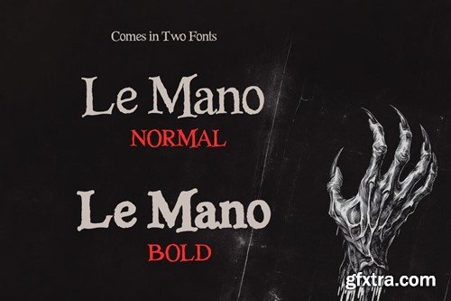 Le Mano - Unique Serif Display Font AKXZQ32