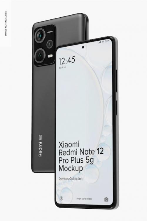 Xiaomi Redmi Note 12 Pro Plus 5g Mockup, Perspective