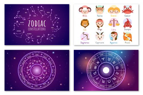 Deeezy - 11 Zodiac Wheel Astrological Sign Illustration