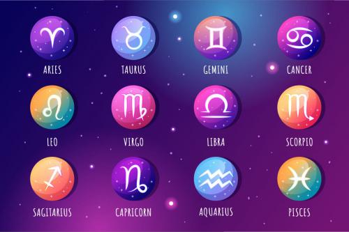 Deeezy - 11 Zodiac Wheel Astrological Sign Illustration