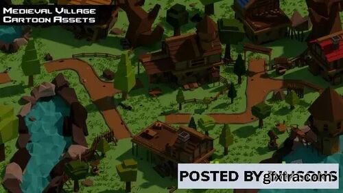 Medieval Village Pack - Lowpoly Cartoon Asset v1.0 (FBX)