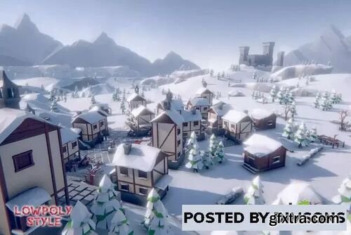 Lowpoly Style Winter Environment v1.0