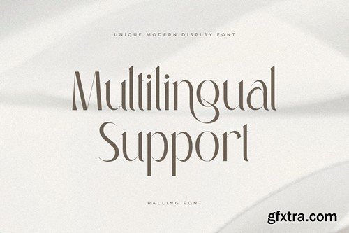 Ralling - Unique Luxury Modern Display Font 3GQ2ZUH