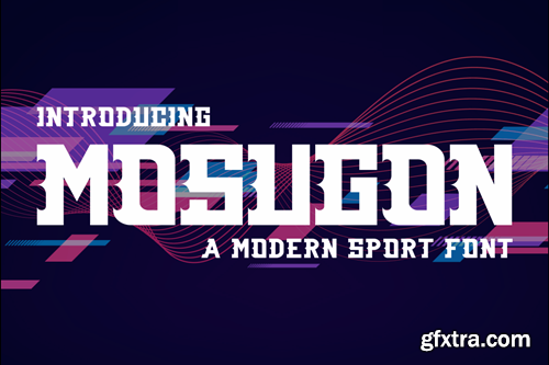 Mosugon - Modern Sport Font BT4Y45B