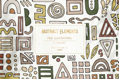 Deeezy - 48 Abstract Elements - FREE Illustrations