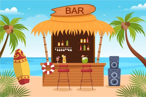 Deeezy - 15 Bar or Pub Cartoon Illustration