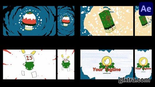 Videohive Christmas Morphing Logo for After Effects 49850293