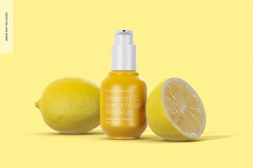 Vitamin C Serum Bottle Mockup