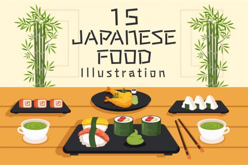 Deeezy - 15 Japanese Food Illustration