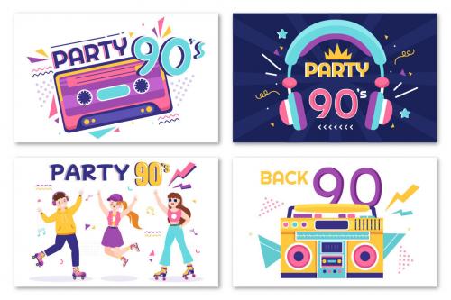 Deeezy - 90s Retro Party Illustration