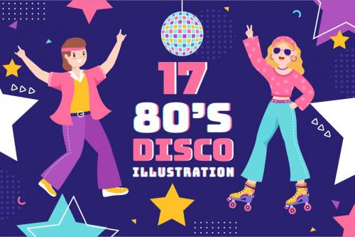 Deeezy - 80s Disco Party Illustration