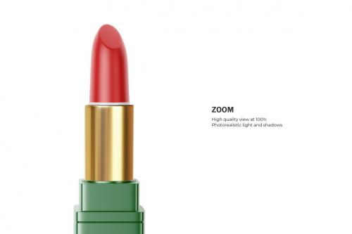 Deeezy - Plastic Square Lipstick - Cosmetic PSD Mockup