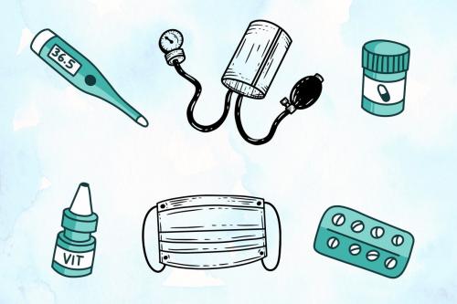 Deeezy - 36 FREE Medical Doodle Clipart Set