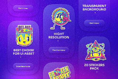 Groovy Stickers Pack Vol.2