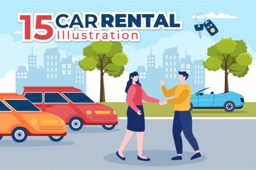 Deeezy - 15 Car Rental Illustration