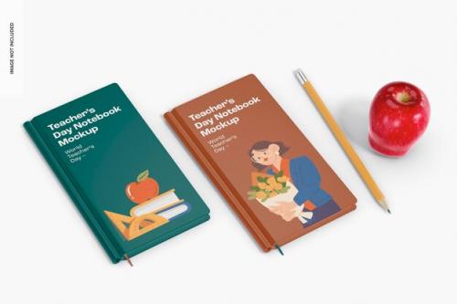 Teachers Day Notebooks Mockup