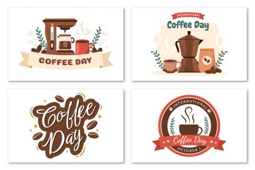 Deeezy - 20 International Coffee Day Illustration