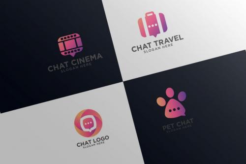 Deeezy - Set of 30 Speech Bubble Logos