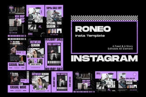 Roneo Streetwear Instagram Template