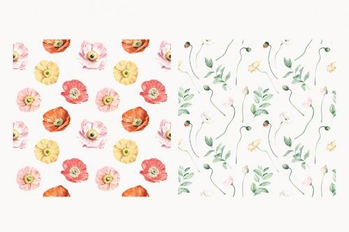 Bloom Watercolor Patterns