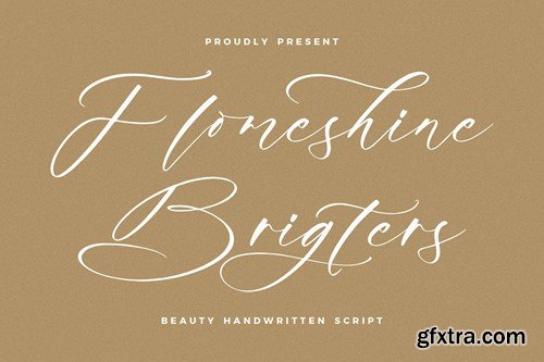 Flomeshine Brigters Handwritten Script Font XRJYVEE