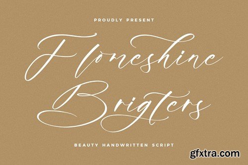 Flomeshine Brigters Handwritten Script Font XRJYVEE