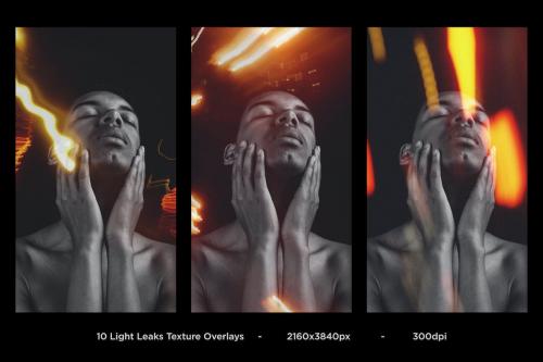 Vertical Light Leaks Overlays Pack