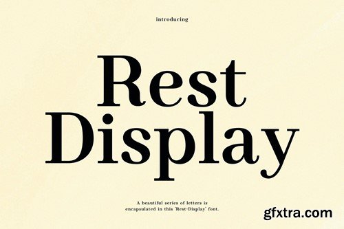 Rest-Display Modern Serif Font Typeface H7DK9C5