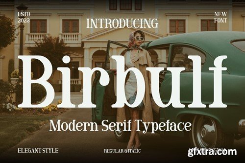 Birbulf - Modern Classic Serif Typeface HJLC5L8