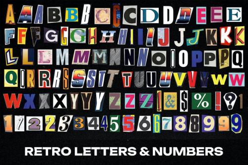 Retro Letters & Numbers