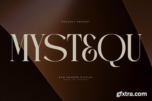 Mystequ New Modern Display Font 7RHWD4P