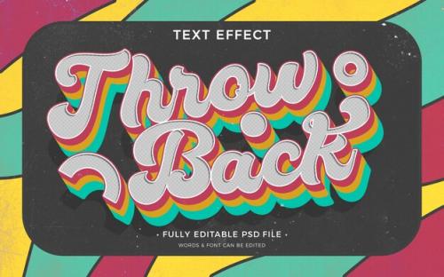 Throw Back Text Effect