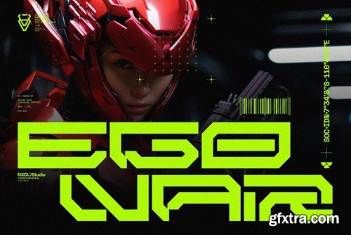 NCL Brayqose - Cyberpunk Futuristic Mecha Font MEVAWKS