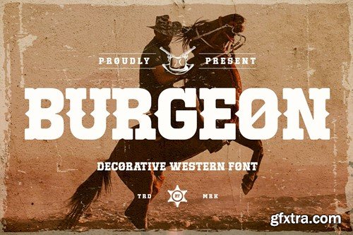 Burgeon Decorative Western font YVJCRKK