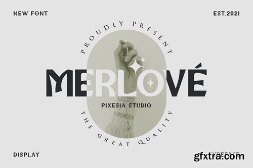 Merlove - Modern Bold Display Font LHY85R6