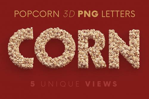 Deeezy - Popcorn - 3D Lettering