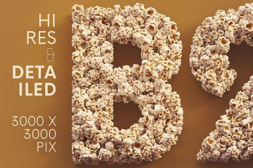 Deeezy - Popcorn - 3D Lettering