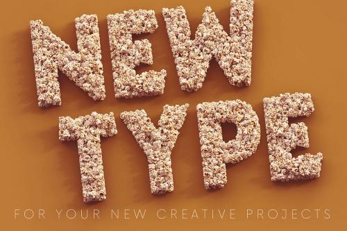 Deeezy - Popcorn - 3D Lettering