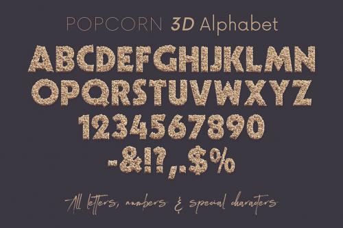 Deeezy - Popcorn - 3D Lettering