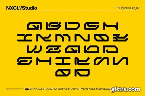 NCL Gesrob - Cyberpunk Futuristic Mecha Font HGEMXKY