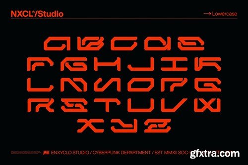 NCL Gesrob - Cyberpunk Futuristic Mecha Font HGEMXKY