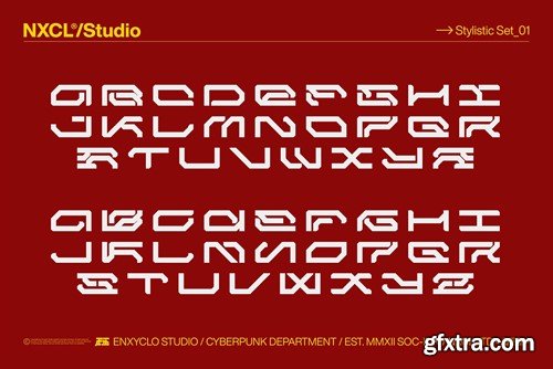 NCL Gesrob - Cyberpunk Futuristic Mecha Font HGEMXKY