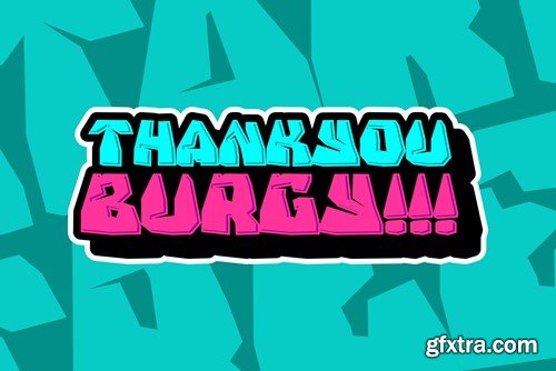 Burgystone - Bold Graffiti Font C5B9RRD