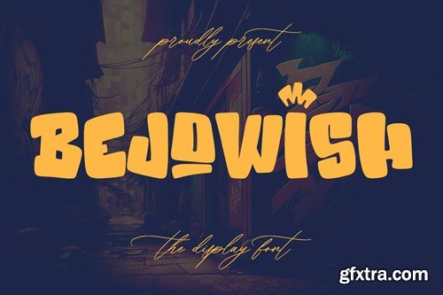 Bejowish Display Font 68HGRYR